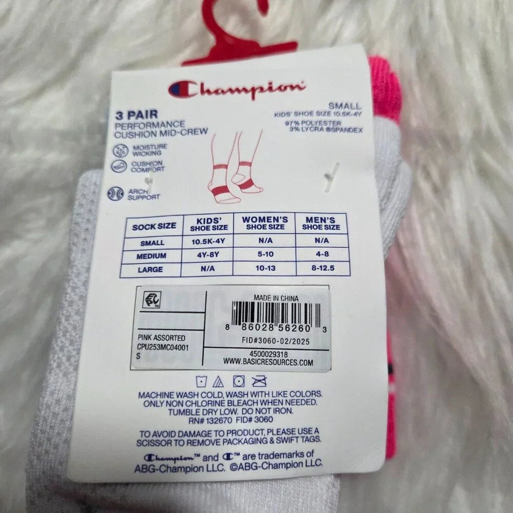 Champion Mid-Crew Socks